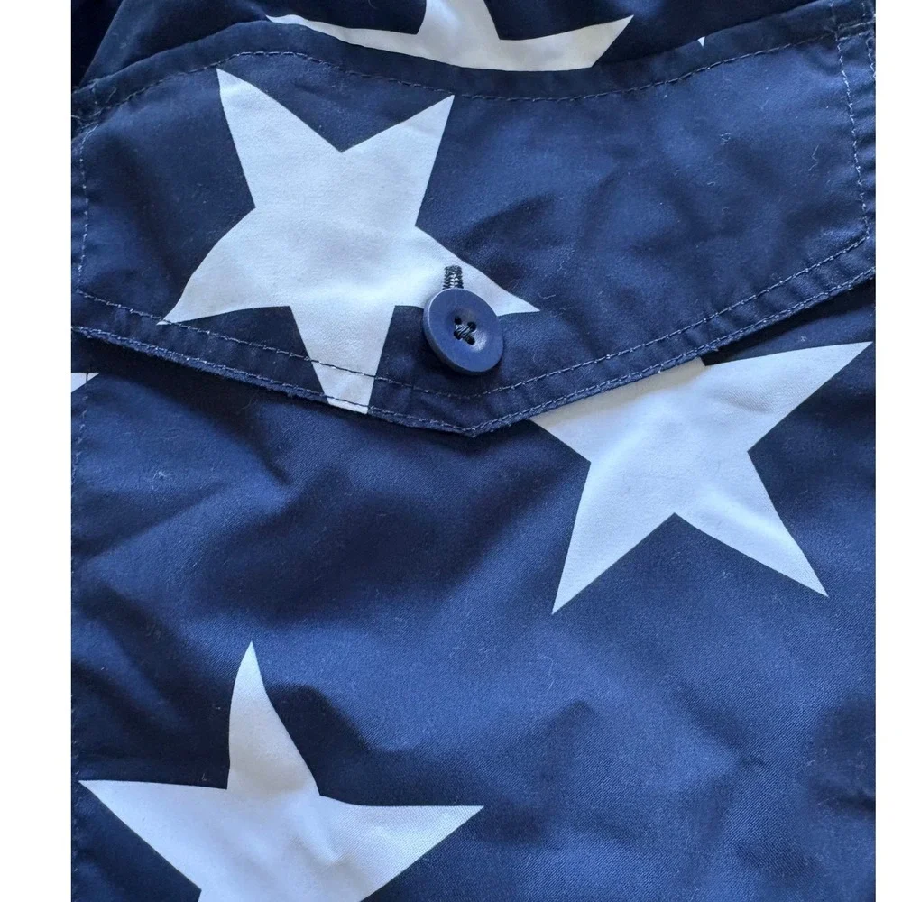 St Johns Bay Mens American Flag Swim Shorts Stars Stripes Red White Blue  NEW - Picture 6 of 11